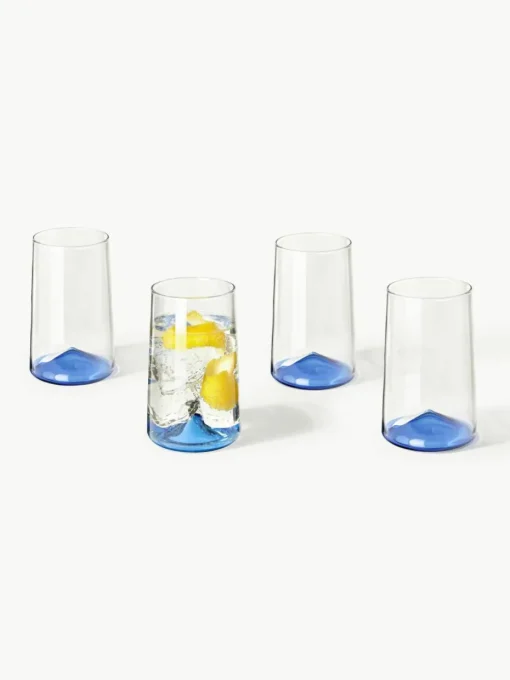 Mondgeblazen longdrinkglas Hadley, 4 stuks