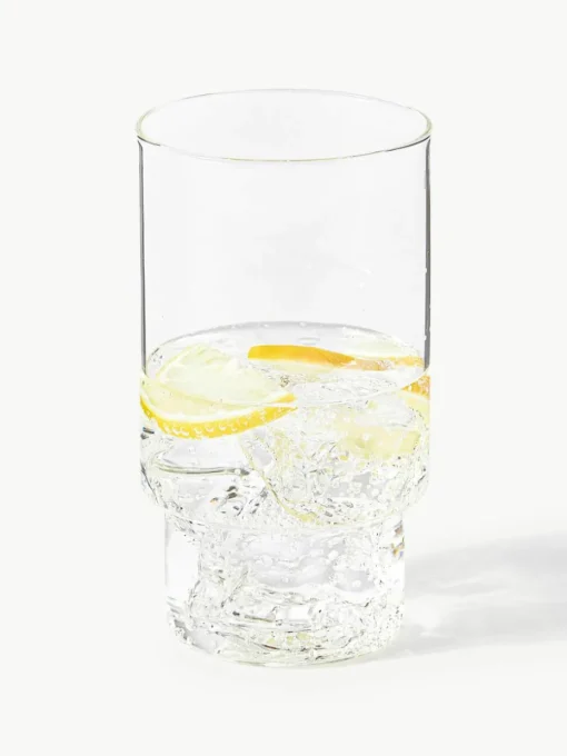 Mondgeblazen longdrinkglas Gustave, 4 stuks