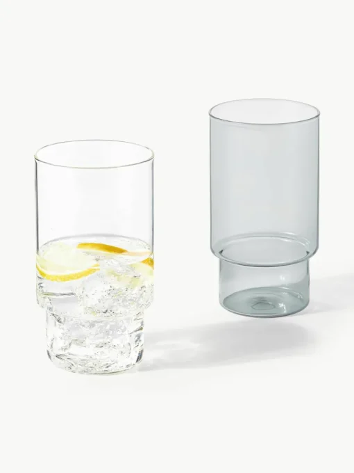 Mondgeblazen longdrinkglas Gustave, 4 stuks