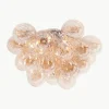 Mondgeblazen plafondlamp Gross met glazen bollen