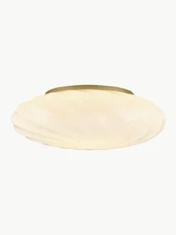 Mondgeblazen plafondlamp Twist, Ø 35 cm