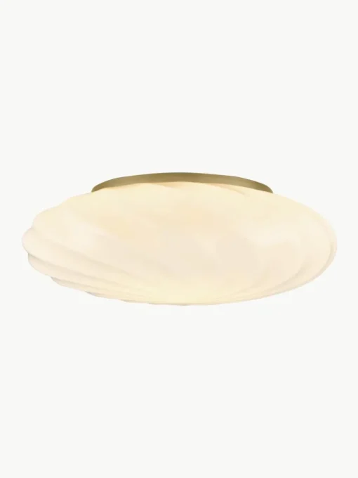 Mondgeblazen plafondlamp Twist, Ø 35 cm