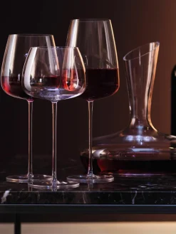 Mondgeblazen rode wijnglazen Wine Culture, 2 stuks