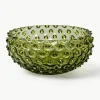 Mondgeblazen schaal Hobnail
