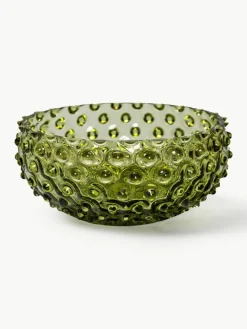 Mondgeblazen schaal Hobnail