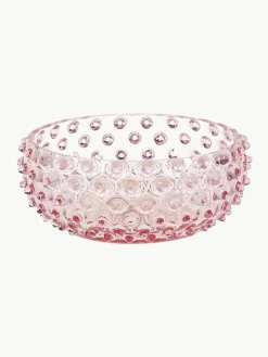 Mondgeblazen schaal Hobnail