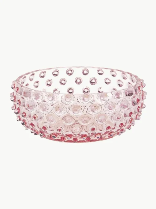 Mondgeblazen schaal Hobnail