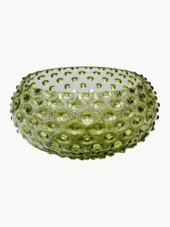 Mondgeblazen schaal Hobnail