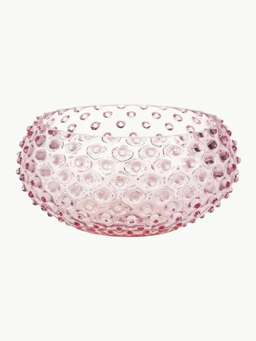 Mondgeblazen schaal Hobnail