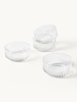 Mondgeblazen schalen Aleo, 4 stuks