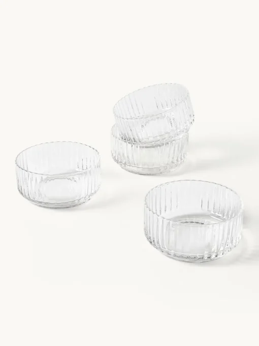 Mondgeblazen schalen Aleo, 4 stuks