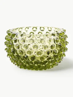 Mondgeblazen snackschalen Hobnail, 4 stuks