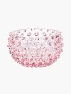 Mondgeblazen snackschalen Hobnail, 4 stuks