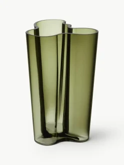 Mondgeblazen vaas Alvar Aalto, H 25 cm