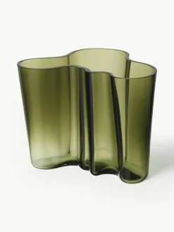 Mondgeblazen vaas Alvar Aalto, H 16 cm