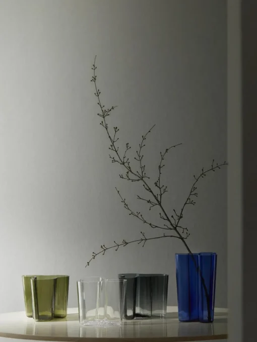 Mondgeblazen vaas Alvar Aalto, H 16 cm