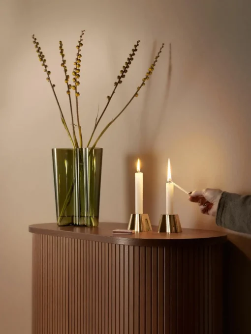 Mondgeblazen vaas Alvar Aalto, H 25 cm