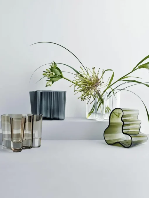 Mondgeblazen vaas Alvar Aalto, H 16 cm