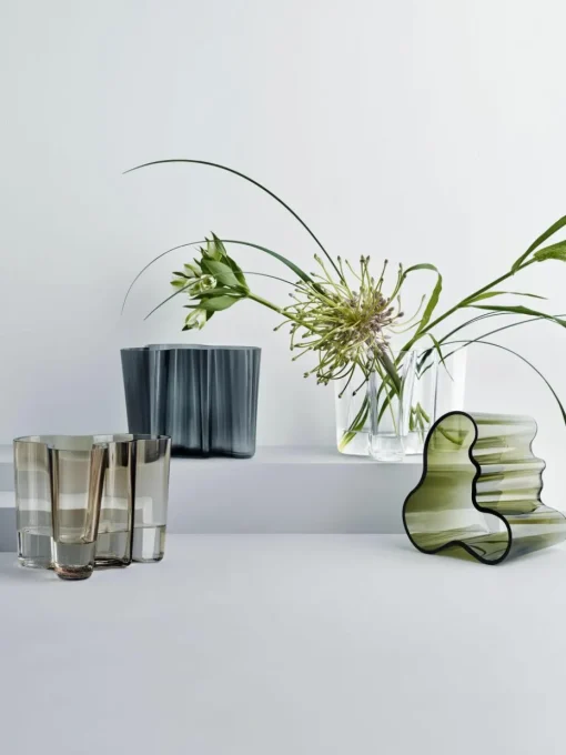 Mondgeblazen vaas Alvar Aalto, H 16 cm