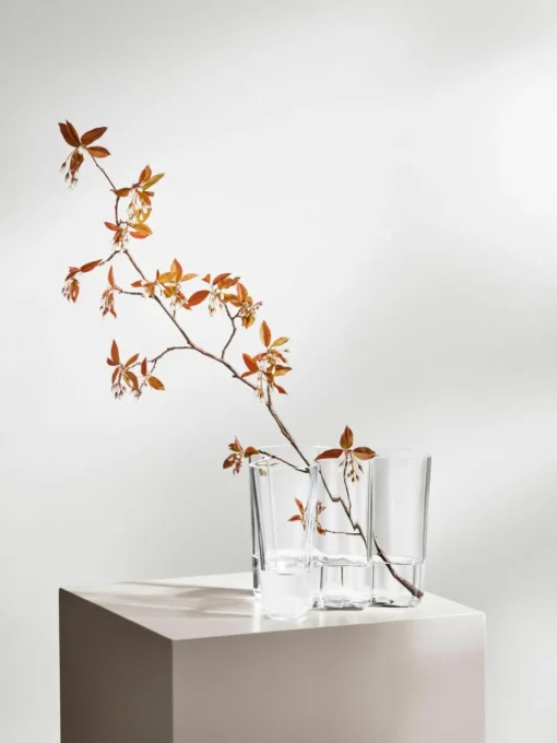 Mondgeblazen vaas Alvar Aalto, H 16 cm