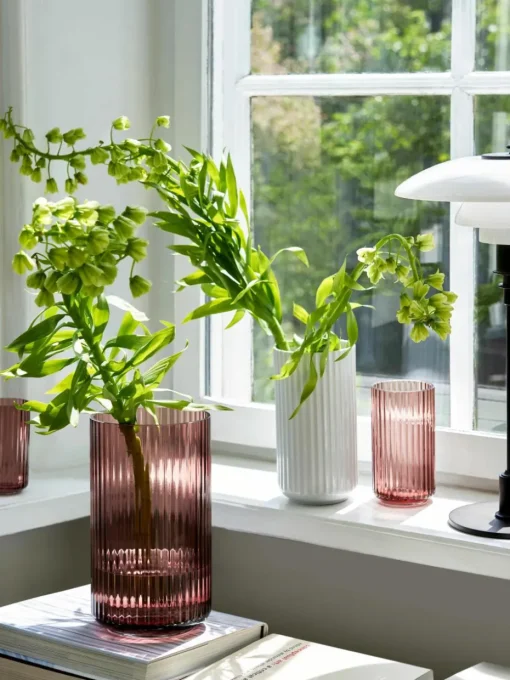 Mondgeblazen vaas Lyngby, H 25 cm