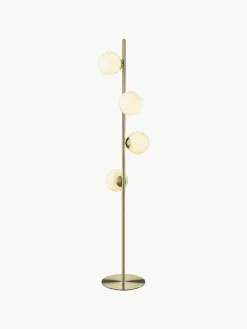 Mondgeblazen vloerlamp Twist