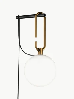 Mondgeblazen wandlamp nh met stekker
