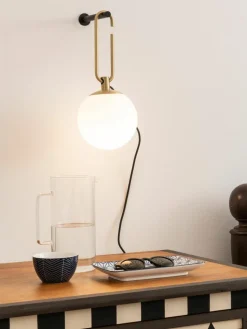 Mondgeblazen wandlamp nh met stekker