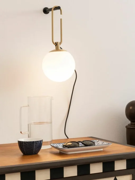 Mondgeblazen wandlamp nh met stekker