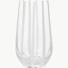 Mondgeblazen waterglas Stripe