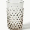 Mondgeblazen waterglazen Hobnail, 6 stuks