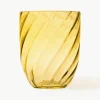 Mondgeblazen waterglazen Swirl, 6 stuks