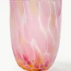 Mondgeblazen waterglazen Big Confetti, 6 stuks