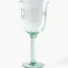 Mondgeblazen waterglazen Corsica, 6 stuks