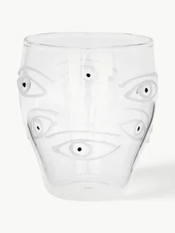 Mondgeblazen waterglazen Oculus, 4 stuks
