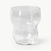 Mondgeblazen waterglazen Limfjord, 4 stuks