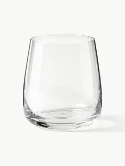 Mondgeblazen waterglazen Ellery, 4 stuks