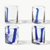Mondgeblazen waterglazen Taha, set van 4