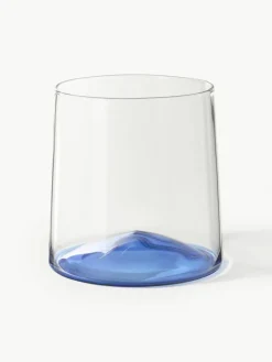 Mondgeblazen waterglazen Hadley, 4 stuks