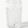 Mondgeblazen waterglazen Hobnail, 6 stuks