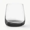 Mondgeblazen waterglazen Smoke, 4 stuks