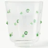 Mondgeblazen waterglazen Nob van borosilicaatglas, 2 stuks