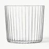 Mondgeblazen waterglazen Gio met groefstructuur, 4 stuks