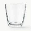 Mondgeblazen waterglazen Hammered, 4 stuks