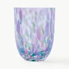 Mondgeblazen waterglazen Big Confetti, 6 stuks