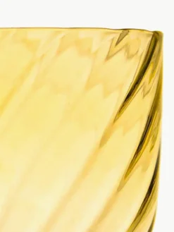 Mondgeblazen waterglazen Swirl, 6 stuks
