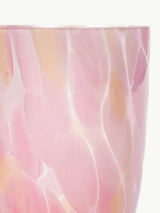 Mondgeblazen waterglazen Big Confetti, 6 stuks