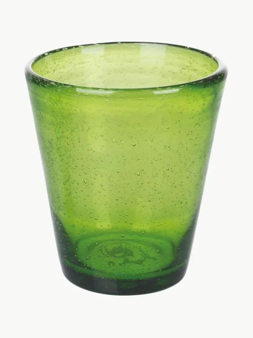 Mondgeblazen waterglazen Cancun met bubbles, 6-delig