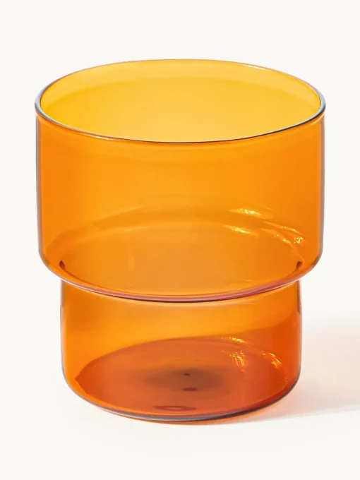 Mondgeblazen waterglazen Gustave, 4 stuks