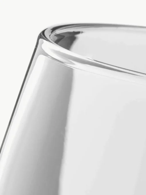 Mondgeblazen waterglazen Smoke, 4 stuks
